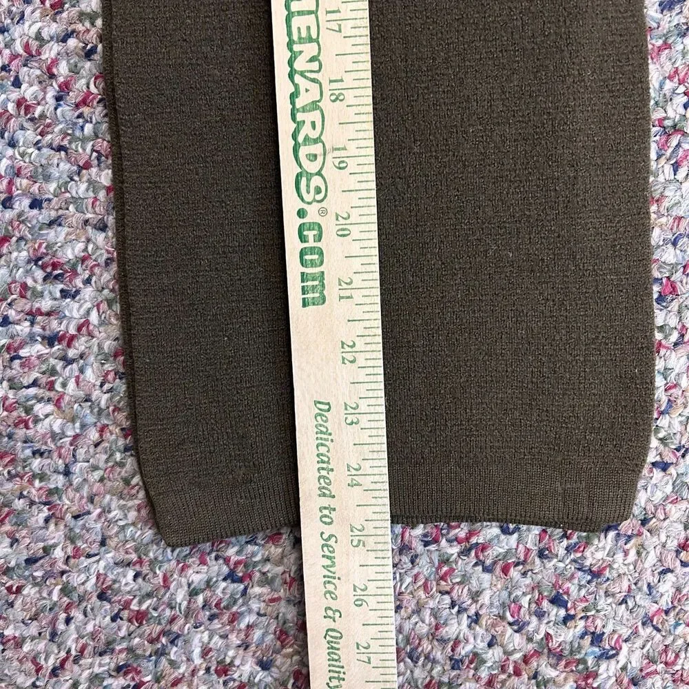 C.P. Company Men's Olive Green Lambswool Knit Winter Scarf